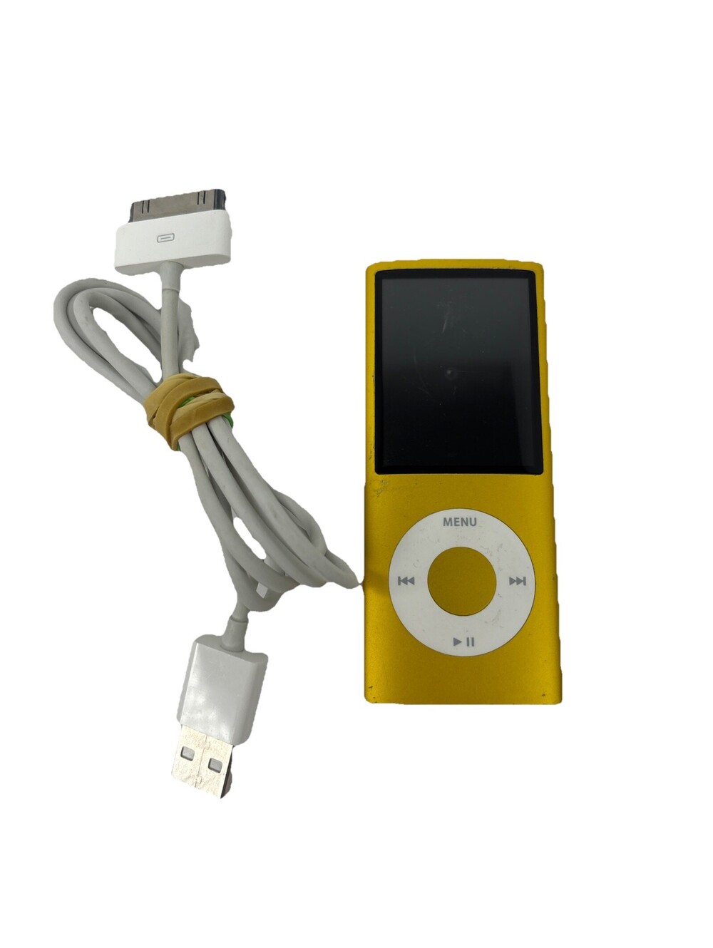 Apple iPod Nano 4th Gen A1285 4gb Yellow Rare Needs New Battery READ